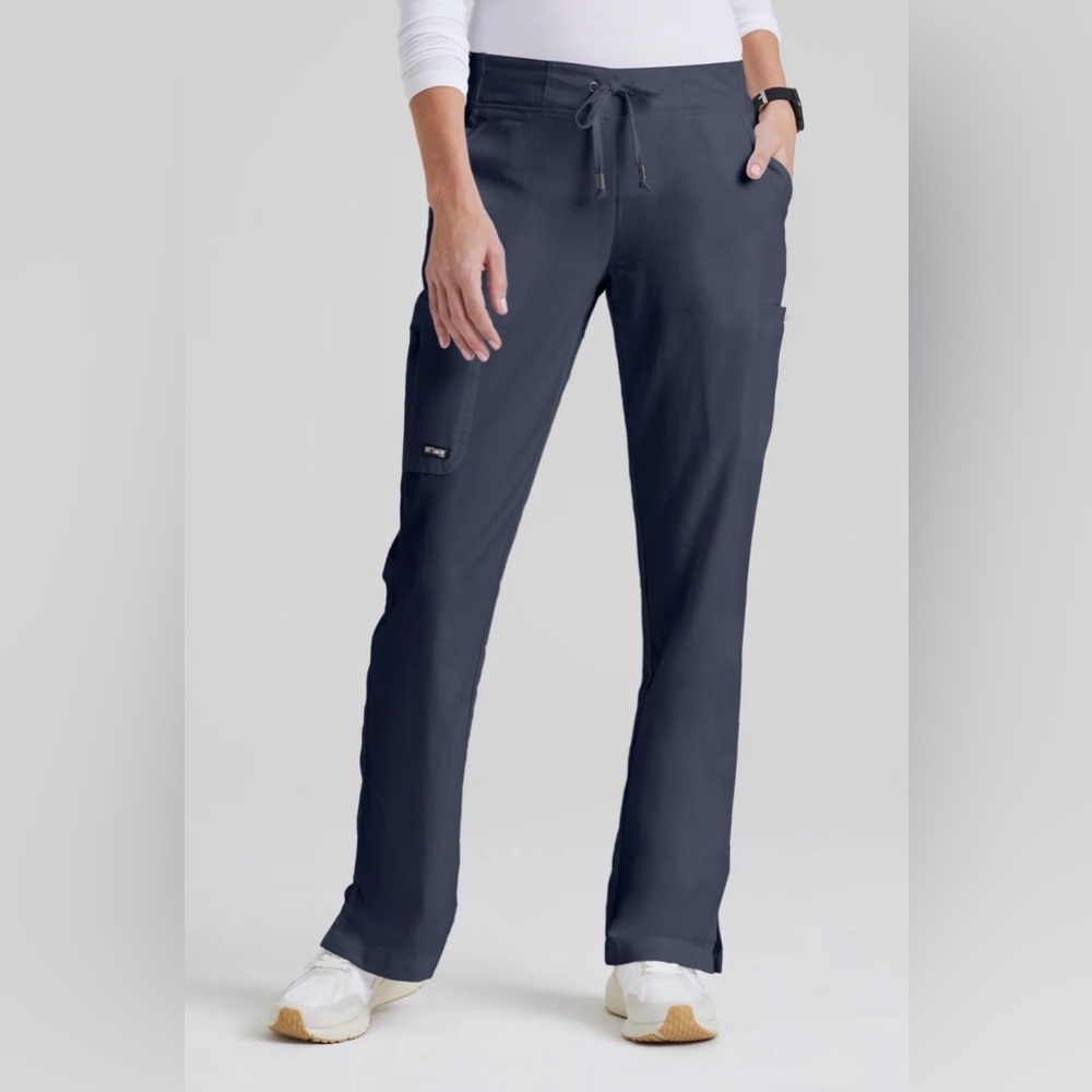 Greys Anatomy Mia Scrub Pants Steel Dark Gray Style 4277 Women's Size 2XL Cargo